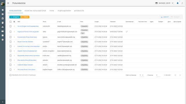 Пользователи